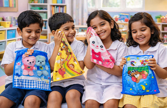 Soft Cotton Face Hankies for Kids β Pack of 10