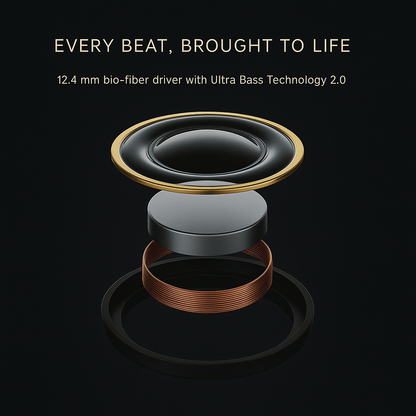 CMT Ultra Pro Noise-Cancelling Bluetooth Earbuds