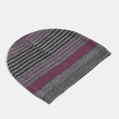 Mens Woolen Winter Cap Beanie Soft Warm Wool Blend Knitted Cap for Cold Weather