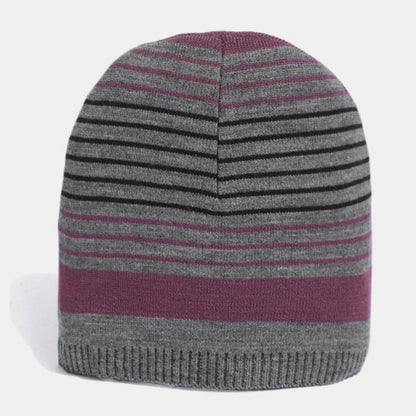 Mens Woolen Winter Cap Beanie Soft Warm Wool Blend Knitted Cap for Cold Weather