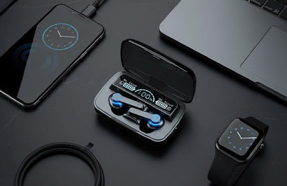 Wireless Earbuds TWS 5.1 Large Screen Dual LED Digital Display Touch Bluetooth Headphones Mini Compact Portable Sports Waterproof Stereo In Ear Earphones