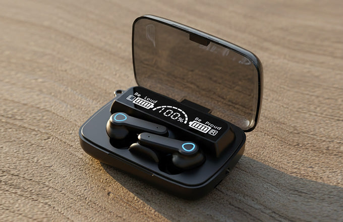 Wireless Earbuds TWS 5.1 Large Screen Dual LED Digital Display Touch Bluetooth Headphones Mini Compact Portable Sports Waterproof Stereo In Ear Earphones